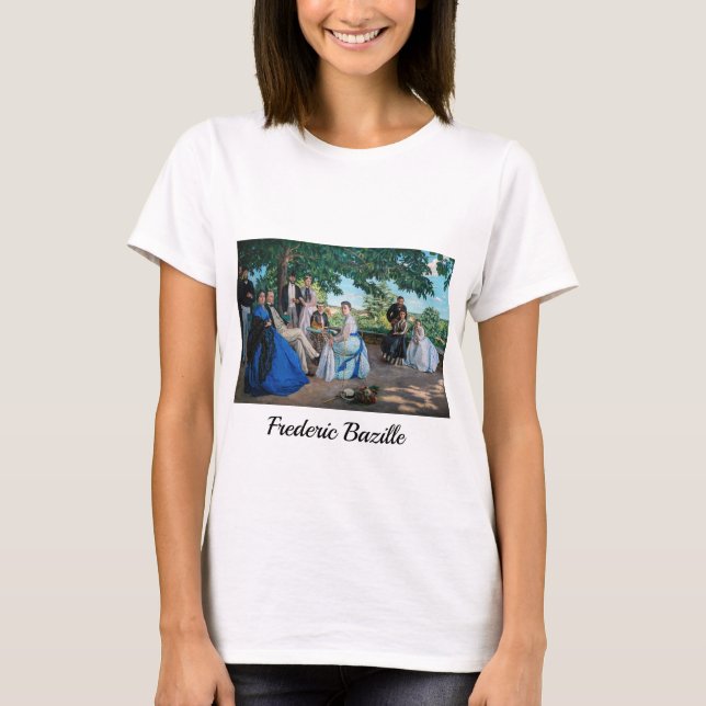 Camiseta Frederic Bazille - La Reunión Familiar (Anverso)