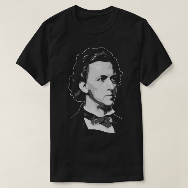 Camiseta Frederic Chopin Retro Propaganda Classical Music C (Diseño del anverso)
