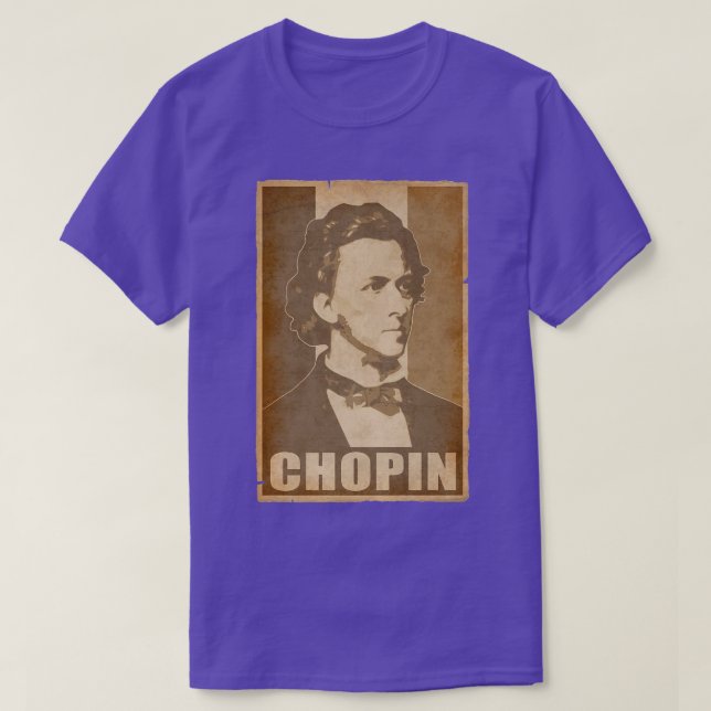 Camiseta Frederic Chopin Retro Propaganda Classical Music C (Diseño del anverso)