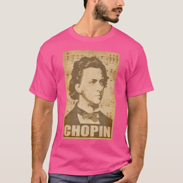 Camiseta Frederic Chopin Vintage Composer Poster (Anverso)