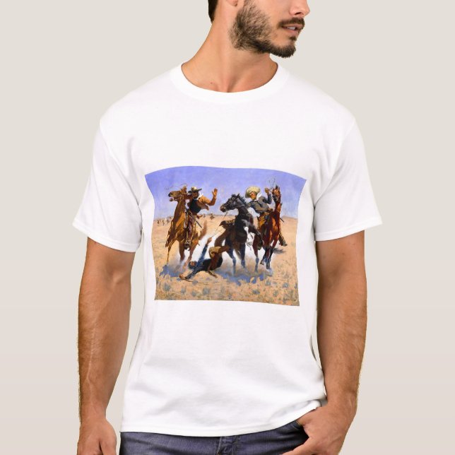 Camiseta Frederic Remington Aiding a Comrade (Anverso)