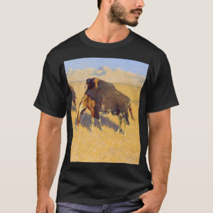 Camiseta Frederic Remington - Indios simulando búfalo