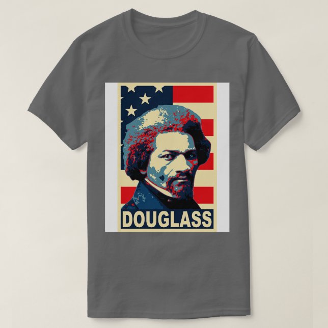 Camiseta Frederick Douglass America Poster (Diseño del anverso)