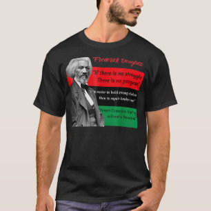 Camiseta Frederick Douglass cita a Pan African Flag Black H