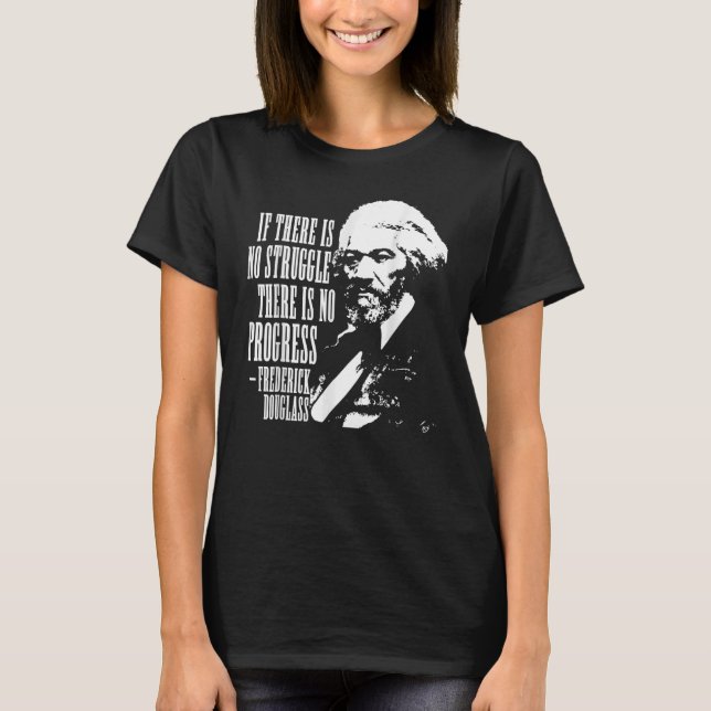Camiseta Frederick Douglass cita el Mes de la Historia Negr (Anverso)