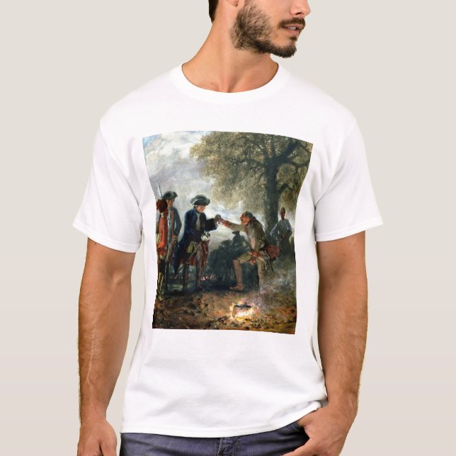 Camiseta Frederick el grande con Zieten en el campo (Anverso)
