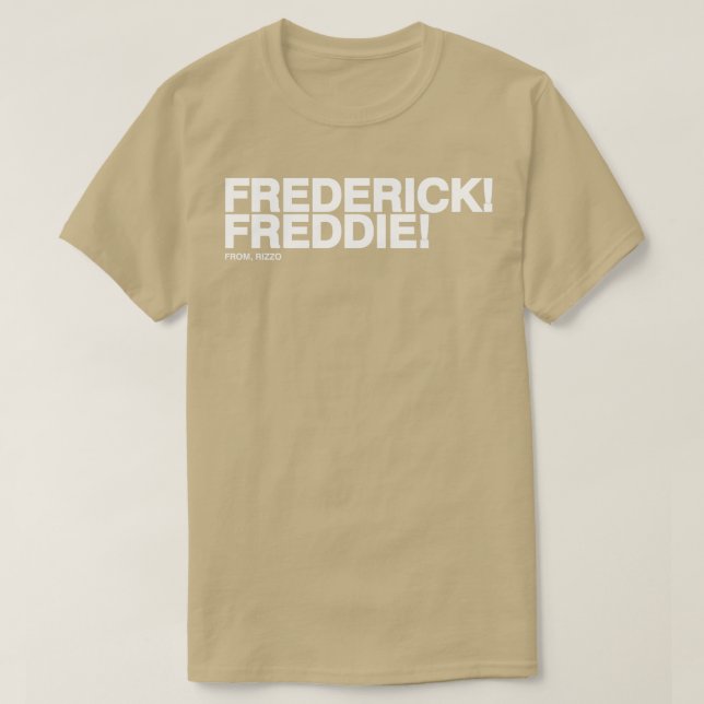 Camiseta Frederick Freddie Frederick Freddie De Rizzo Whi (Diseño del anverso)