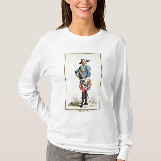 Camiseta Frederick II "los gran" (1712-86) reyes de Prusia (Anverso)