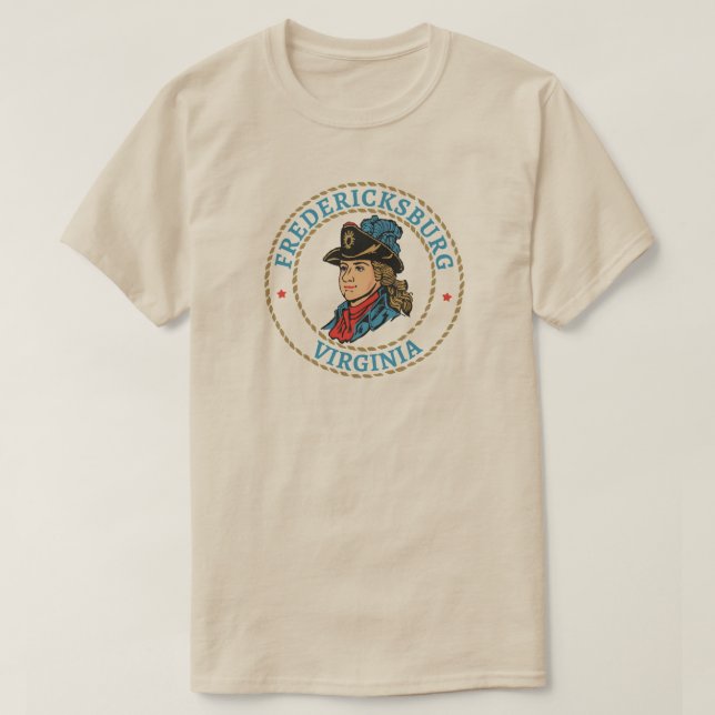 Camiseta Fredericksburg Virginia Colonial (Diseño del anverso)