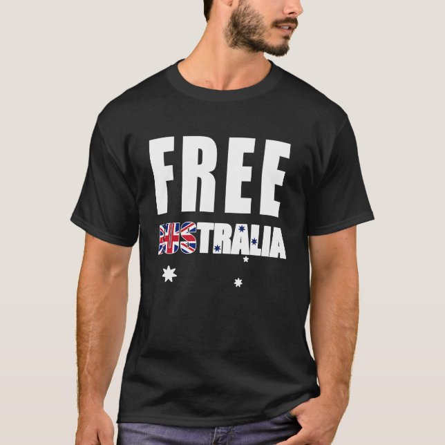 Camiseta Free Australia Australian Flag (Anverso)