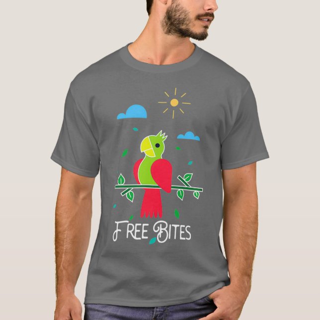 Camiseta Free Bites Parrot Premium (Anverso)