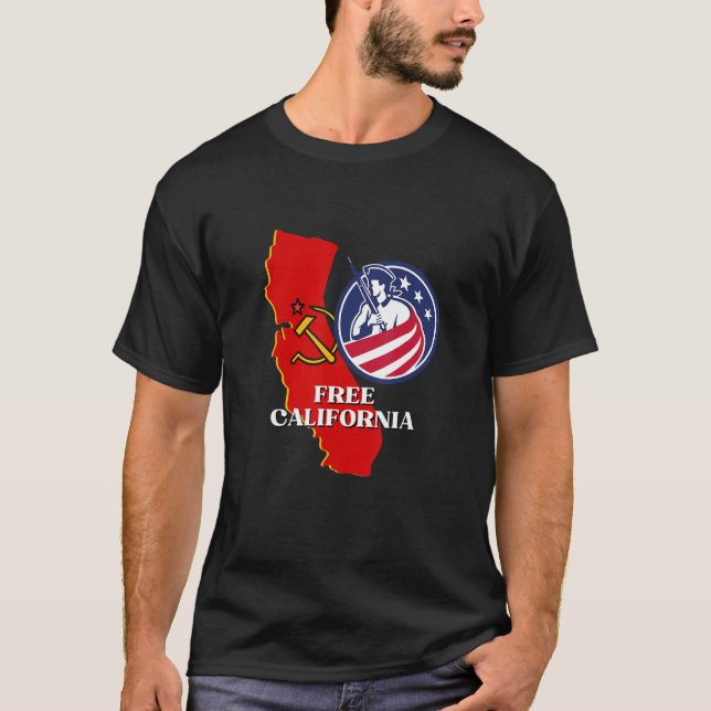 Camiseta Free California Conservative USA Patriot for Freed (Anverso)