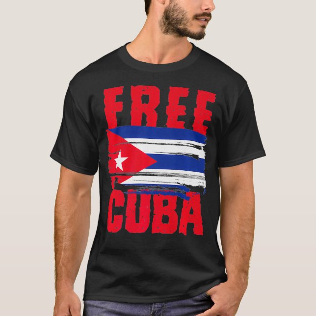 Camiseta Free Cuba Premium (Anverso)