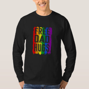 Camiseta Free Dad Hugs Lgbt Pride