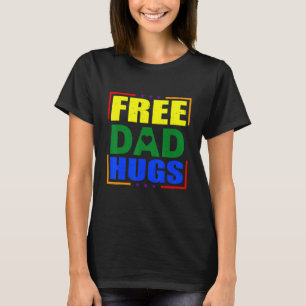 Camiseta Free Dad Hugs Lgbtq Ally Pride Mes