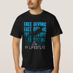 Camiseta Free Diving Is My Lifestyle Apnoe Dive Freediver