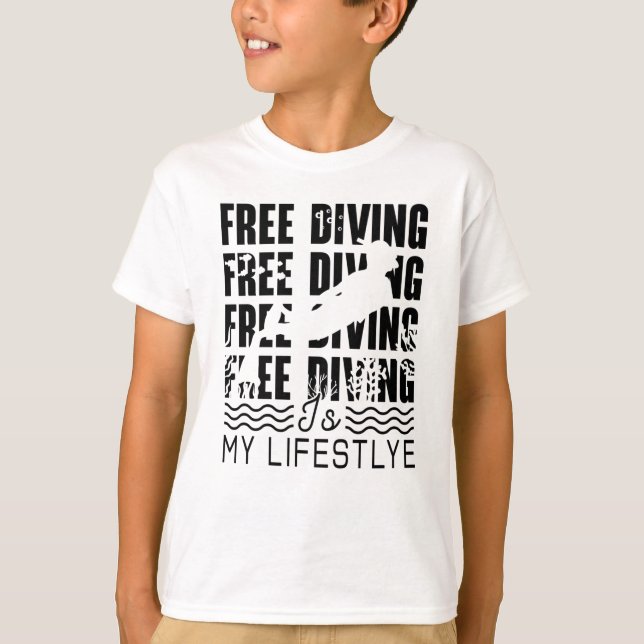 Camiseta Free Diving Is My Lifestyle Apnoe Freediver Dive (Anverso)