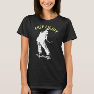 Camiseta Free Enjoy Retro Urban Skateboing