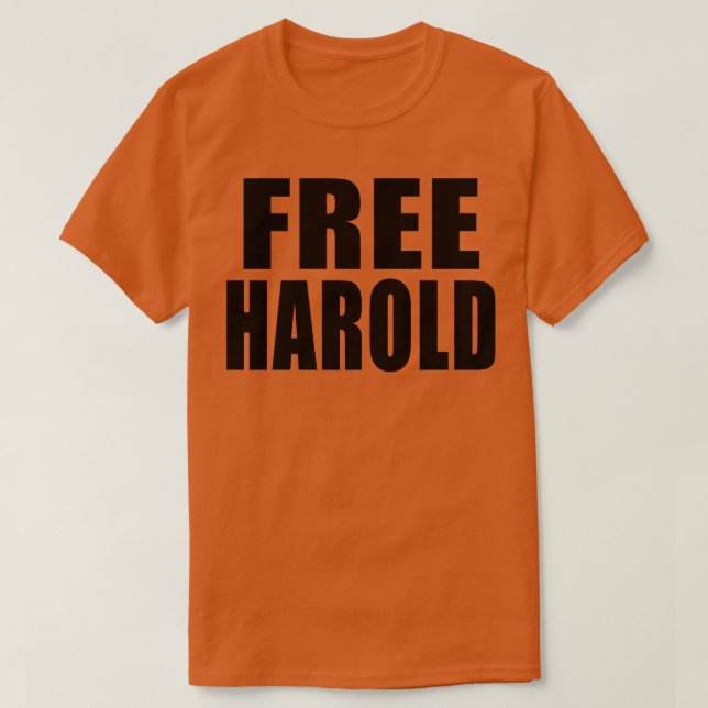 CAMISETA FREE HAROLD (Diseño del anverso)