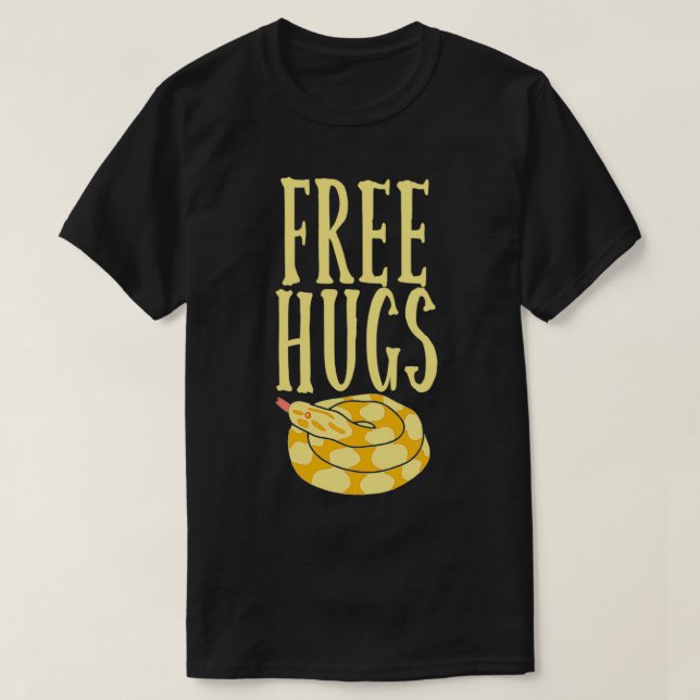 Camiseta Free Hugs Boa Constrictor Snake Funny Pullover  (Diseño del anverso)