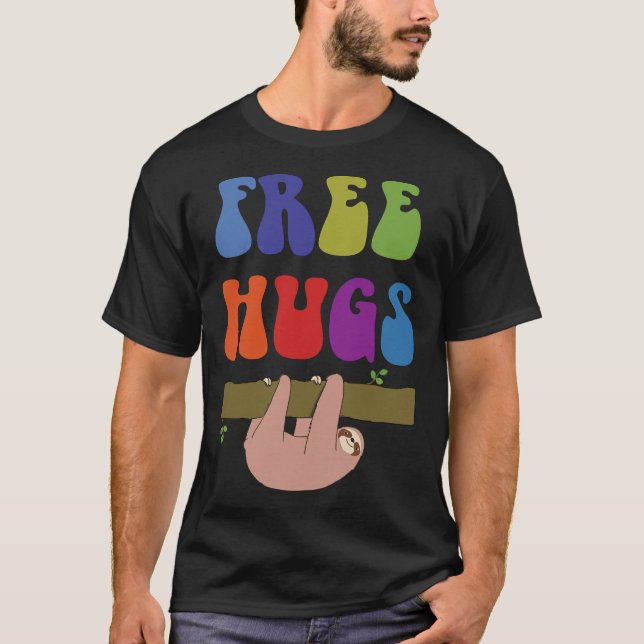 Camiseta Free Hugs Sloth (Anverso)