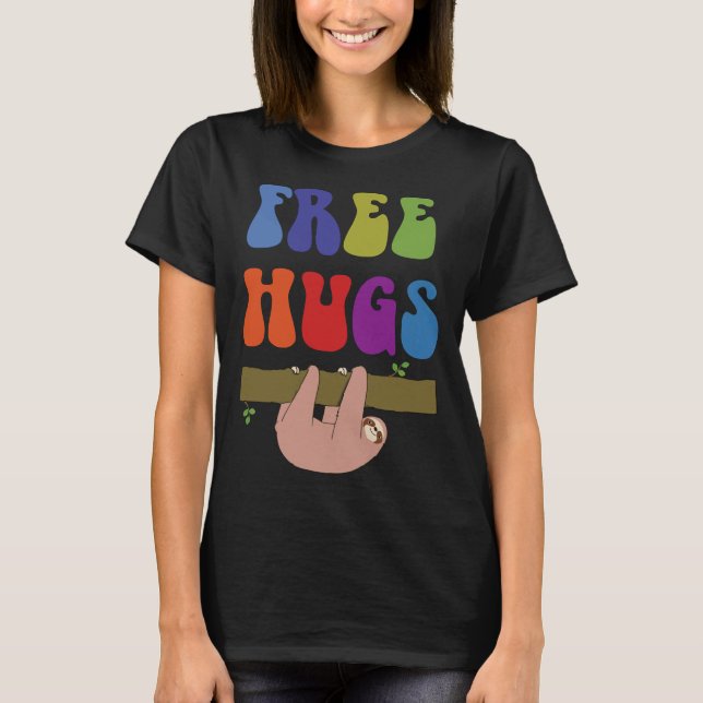 Camiseta Free Hugs Sloth (Anverso)