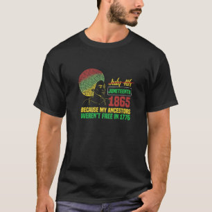 Camiseta Free Ish Junenth African American Freedom Black Hi