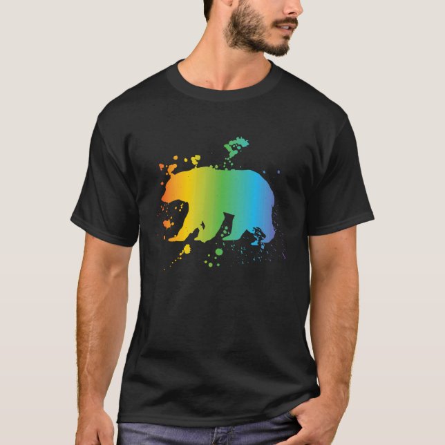 Camiseta Free Mom Hugs bear LGBT pride social movement (Anverso)