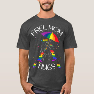 Camiseta Free Mom Hugs Lgbt T re Rainbow Transgender Pride 