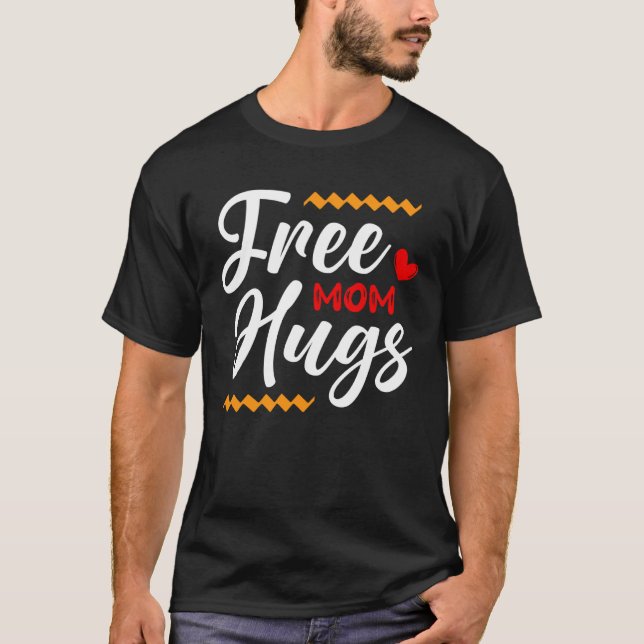 Camiseta Free Mom Hugs LGBT Transgender Bisexual Pride Mont (Anverso)