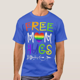Camiseta Free Mom Hugs T Rainbow Heart LGBT Pride Mont 