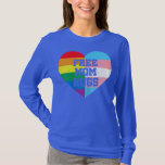 Camiseta Free Mom Hugs With Rainbow And Transgender Flag<br><div class="desc">Free Mom Hugs With Rainbow And Transgender Flag Heart LGBTQ Gift. Perfect gift for your dad,  mom,  papa,  men,  women,  friend and family members on Thanksgiving Day,  Christmas Day,  Mothers Day,  Fathers Day,  4th of July,  1776 Independent day,  Veterans Day,  Halloween Day,  Patrick's Day</div>