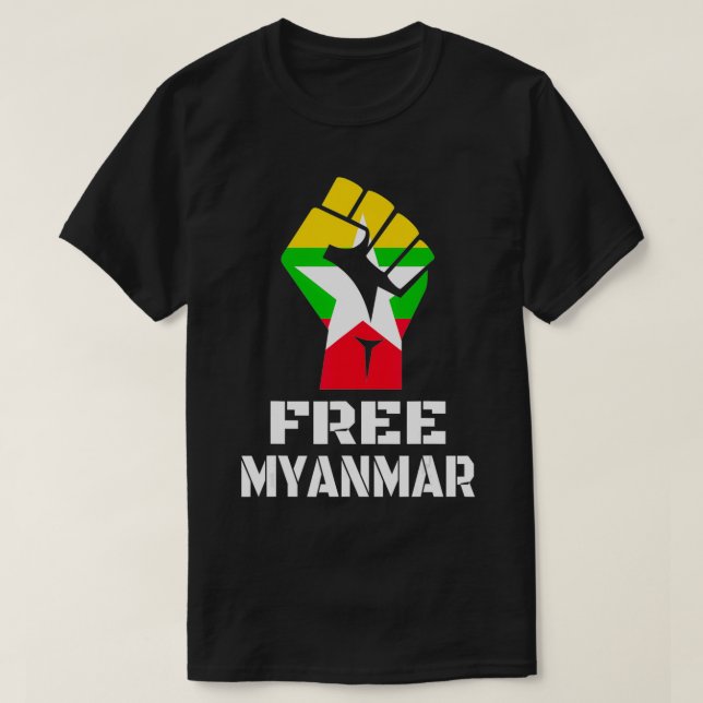 Camiseta Free Myanmar  Myanmar Flag Burma Strong For Men Wo (Diseño del anverso)