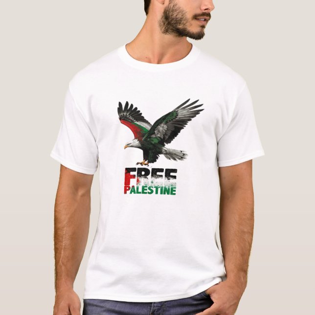 Camiseta Free Palestine now (Anverso)