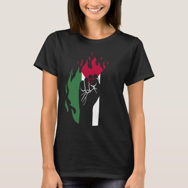 Camiseta Free Palestine Palestine Flag (Anverso)