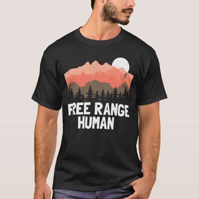 Camiseta Free Range Woman Outrs Funny Womens Camping boy (Anverso)