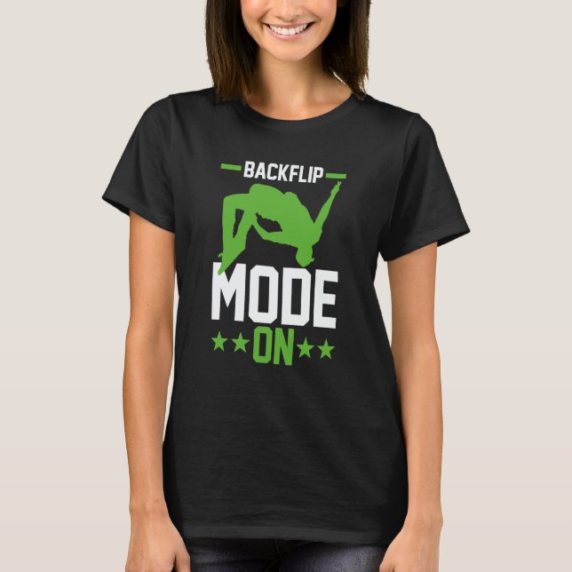 Camiseta Free Running Traceur Parkour Jumper Backflip Mode  (Anverso)