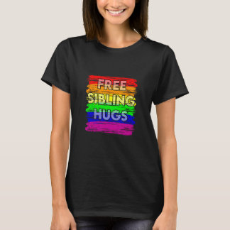 Camiseta Free Sibling Hugs Gay Pride LGTB