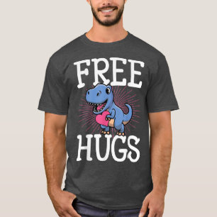 Camiseta Free T Re Hugs Funny Valentines Day Dinosaur Cute