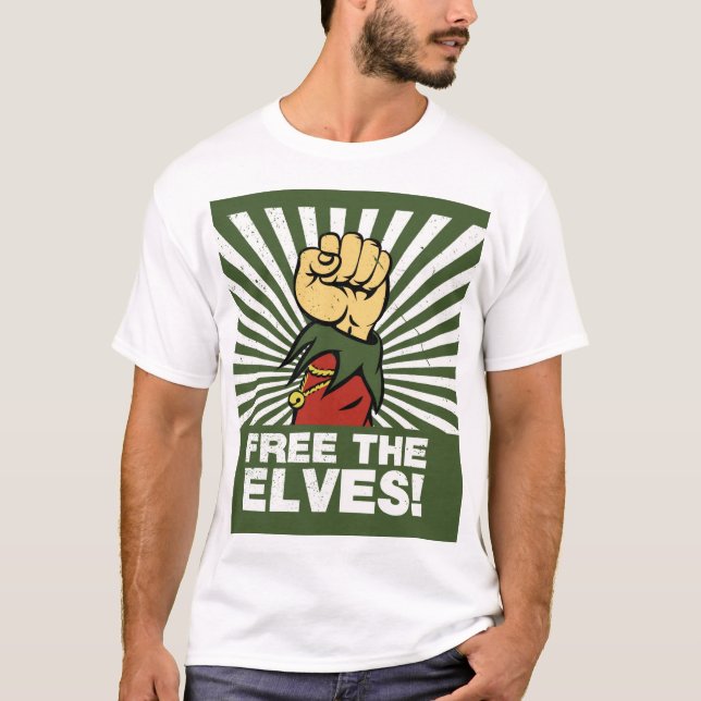 Camiseta Free the elves! (Anverso)