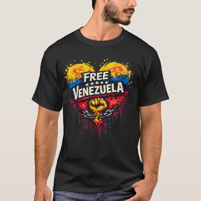 Camiseta Free Venezuela (Anverso)