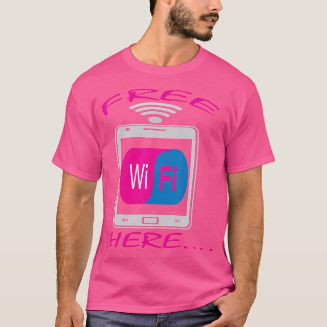 Camiseta Free Wifi Here Interne (Anverso)