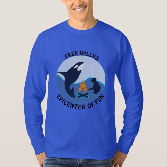 Camiseta Free Willy Blue Whale got nothing on Orca LS (Anverso)