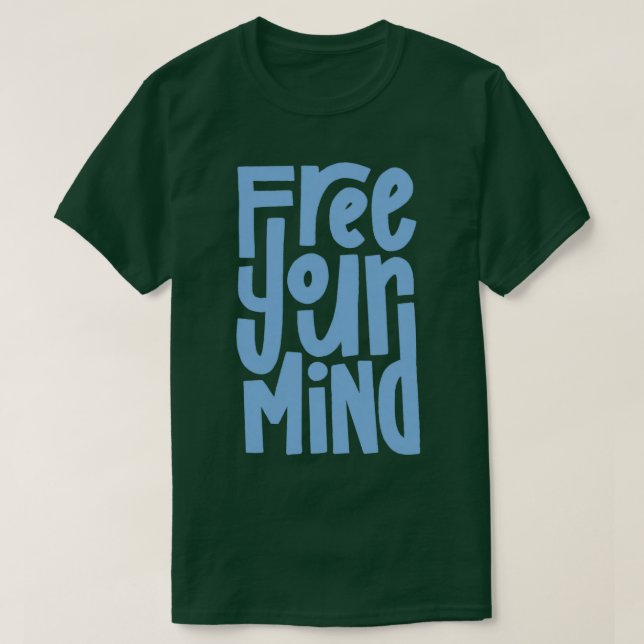 Camiseta Free Your Mind Blue (Diseño del anverso)