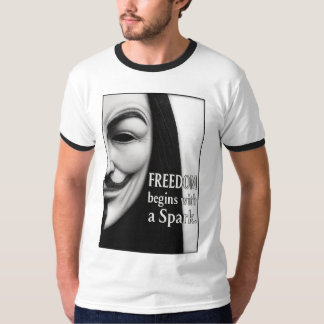 Camiseta Freedom Begins With a Spark