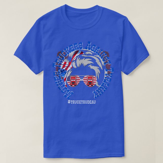 Camiseta Freedom Convoy 2022 Truck Driver Protest Mandates  (Diseño del anverso)