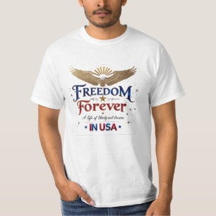 Camiseta Freedom Forever Eagle Tee - Bold USA Patriotic