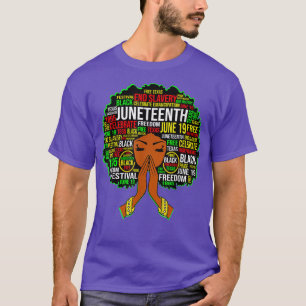 Camiseta Freedom Juneteenth Black Girl Magic Melanin Women
