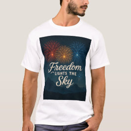 Camiseta Freedom Lights the Sky, 4 de julio ellos diseñan.