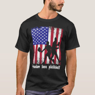 Camiseta Freedom Love Pickleball 4 De Julio Bandera Estadou